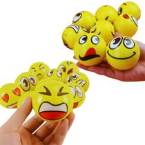 Kit 2 Bolinhas Bola Macia Emoji Emoticons Anti-stress