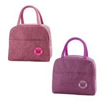 Kit 2 Bolsa Diferentes Feminina Pequena Térmica Viagens Fitness Listras Kit 2 Bolsa Diferentes Feminina Pequena Térmica Viagens Fitness Listras