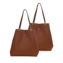 Kit 2 Bolsa Feminina Grande Sacola Espaçosa Elegante Resistente