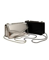 Kit 2 Bolsa Feminina Transversal Bag De Festa Metalizada TOP
