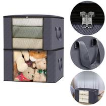 KIT 2 Bolsa Organizadora Armario Para Guardar Coberta Roupa Saco Caixa Multiuso Organizador De Meias E Cuecas