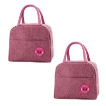 Kit 2 Bolsa Térmica Iguais Feminina Fitness Viagem - Kit 3 Kit 2 Bolsa Térmica Iguais Feminina Fitness Viagem - Kit 3