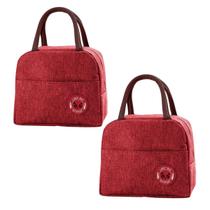 Kit 2 Bolsa Térmica Iguais Feminina Pequena Fitness Viagem Listras Linha Premium Kit 2 Bolsa Térmica Iguais Feminina Pequena Fitness Viagem Listras Linha Premium