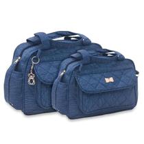 Kit 2 Bolsas Bebê Mala Saída Maternidade Com Alça Kit Luxo Barata