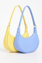 Kit 2 Bolsas Feminina Meia Lua Verão 2026 Azul e Amarelo Kit 2 Bolsas Feminina Meia Lua Verão 2026 Azul e Amarelo