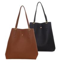 Kit 2 Bolsas Femininas Grandes Alça de Ombro Transversal Espaçosa Elegante