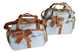 Kit 2 Bolsas Maternidade Com Laço Menino Menina Hino Baby