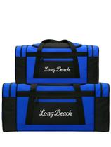 Kit 2 Bolsas Sacola Viagem Esportiva Mini Bolsos Pp P - Azul