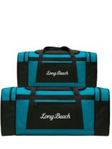 Kit 2 Bolsas Sacolas De Viagem Esportiva M E G - Verde Água