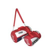 Kit 2 Bolsas Treino Grande + Pequena Academia Vermelho