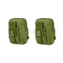 Kit 2 Bolsas Verde Militar Conjunto Acessórios de Camping Kit Sobrevivência para Acampar - Tauê