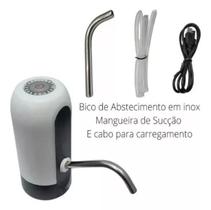 Kit 2 Bombas Galão Água Puxador Elétrico Recarregável Usb