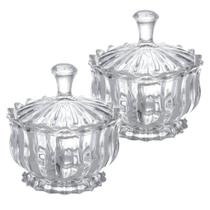 Kit 2 Bomboniere Potiche Baleiro Pote Vidro Brasilia Porta Joias Doces Decoração Redondo Kit 2 Bomboniere Potiche Baleiro Pote Vidro Brasilia Porta Joias Doces Decoração Redondo