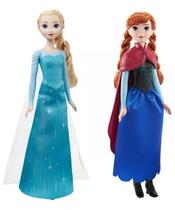 Kit 2 Bonecas Frozen Elsa e Anna 30 Cm Mattel - HMJ41