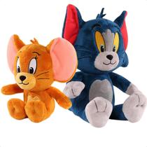 Kit 2 Boneco Pelúcia Infantil Tom e Jerry Desenho Animado