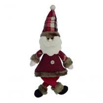 Kit 2 Boneco Pendente Papai Noel árvore Natal Tecido De 30cm