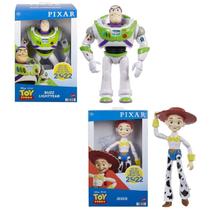Kit 2 Bonecos Articulados Buzz Lightyear E Cowgirl Jessie Clássicos - 31Cm - Disney Pixar - Toy Story 30 Anos Mattel