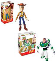 Kit 2 Bonecos Articulados em Vinil Xerife Woody e Buzz Lightyear 18Cm - Disney Pixar - Toy Story - Lider Brinquedos Kit 2 Bonecos Articulados em Vinil Xerife Woody e Buzz Lightyear 18Cm - Disney Pixar - Toy Story - Lider Brinquedos