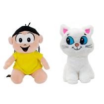 Kit 2 Bonecos De Pelúcia Mingau e Magali - Turma Da Mônica Originais e Licenciados