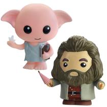 Kit 2 Bonecos Dobby e Rubeo Hagrid Colecionável Harry Potter