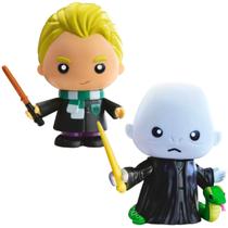 Kit 2 Bonecos Draco Lord Voldemort Colecionável Harry Potter