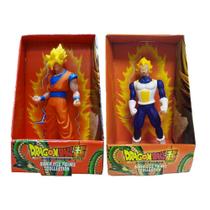 Kit 2 Bonecos Dragon Ball Z Goku Super Saiyajin E Vegeta Ssj - Super Size Figure Collection