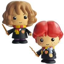 Kit 2 Bonecos Hermione Ron Weasley Colecionável Harry Potter