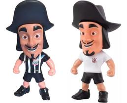 Kit 2 Bonecos Mascotes Corinthians Camisa 1 e 2 Oficial