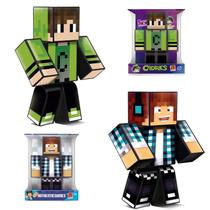 Kit 2 Bonecos Turma Problems Authentic Cadres Minecraft 25cm