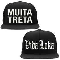 Kit 2 Bonés Bordados - Muita Treta VDA LKA