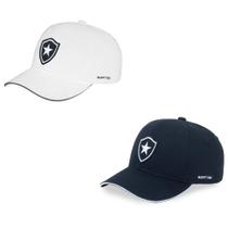 Kit 2 Bonés Botafogo SuperCap Aba Curva Escudo Bordado - Oficial