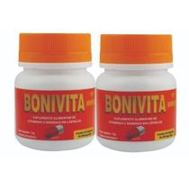 Kit 2 Bonivita 500mg 30 Cápsulas Vitaminas e Minerais