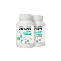 Kit 2 Borg Cálcio+Vita K+Vita D+Magnésio 60 Cápsulas Cada