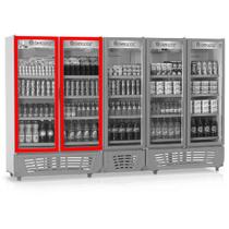 KIt 2 Borrachas Para Gelopar Grvc2500 Gcvr2500 Expositor Refrigerador Frost Free 62x158