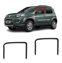 Kit 2 Borrachas Vidro Canaleta Porta Dianteira Uno Way / 2013