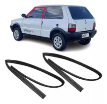 Kit 2 Borrachas Vidros Canaleta Fiat Uno 2 Portas 2008 /2009