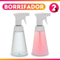 Kit 2 Borrifador Pulverizador Spray 500ml Produtos de Limpeza Barbearia Plástico Gatilho - Paramount