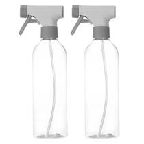 Kit 2 Borrifadores Multiuso 500ml Flow Bege com Trava de Segurança Spray Plástico Ou