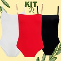Kit 2 Bory Bori Maio Preto Alcinha Feminino Básico Para o dia a dia Sem Estampa
