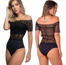 Kit 2 Bory Ciganinha Renda Ombro A Ombro Bore Rendado