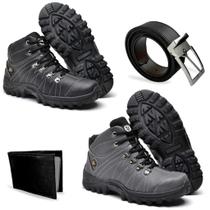 Kit 2 Bota CatSkill Coturno Adventure Masculino + Carteira + Cinto - Cat skill