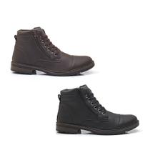 Kit 2 Bota Masculina Casual JCL STORE Coturno Cano Baixo Confortavel Com Ziper Country Chelsea Kit 2 Bota Masculina Casual JCL STORE Coturno Cano Baixo Confortavel Com Ziper Country Chelsea