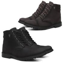 KIT 2 Botas Coturnos Masculinos Casual Street Urban