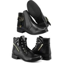 Kit 2 Botas Feminina Cano Curto Matelassê Conforto Casual Kit 2 Botas Feminina Cano Curto Matelassê Conforto Casual