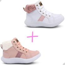 Kit 2 Botas Infantil Feminina Pockey Kids Kit 2 Botas Infantil Feminina Pockey Kids