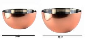 Kit 2 Bowl Inox Bronze 24 E 28 Cm Mimo