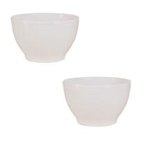Kit 2 Bowl Redondo Tigela LE CHEF 23,5x14,5 Cm Branca