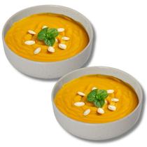 Kit 2 Bowl Tigela Cumbuca 15cm Sopa Caldo Feijoada Cor Off White Melamina Profissional Gourmet Mix