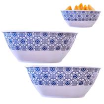 Kit 2 Bowl Tigela Melamina Quadrada 1200ml Saladeira 1,2L Kit 2 Bowl Tigela Melamina Quadrada 1200ml Saladeira 1,2L