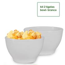 Kit 2 Bowl Tigela Vasilha Para Condimentos Cozinha Le Chefe Branca